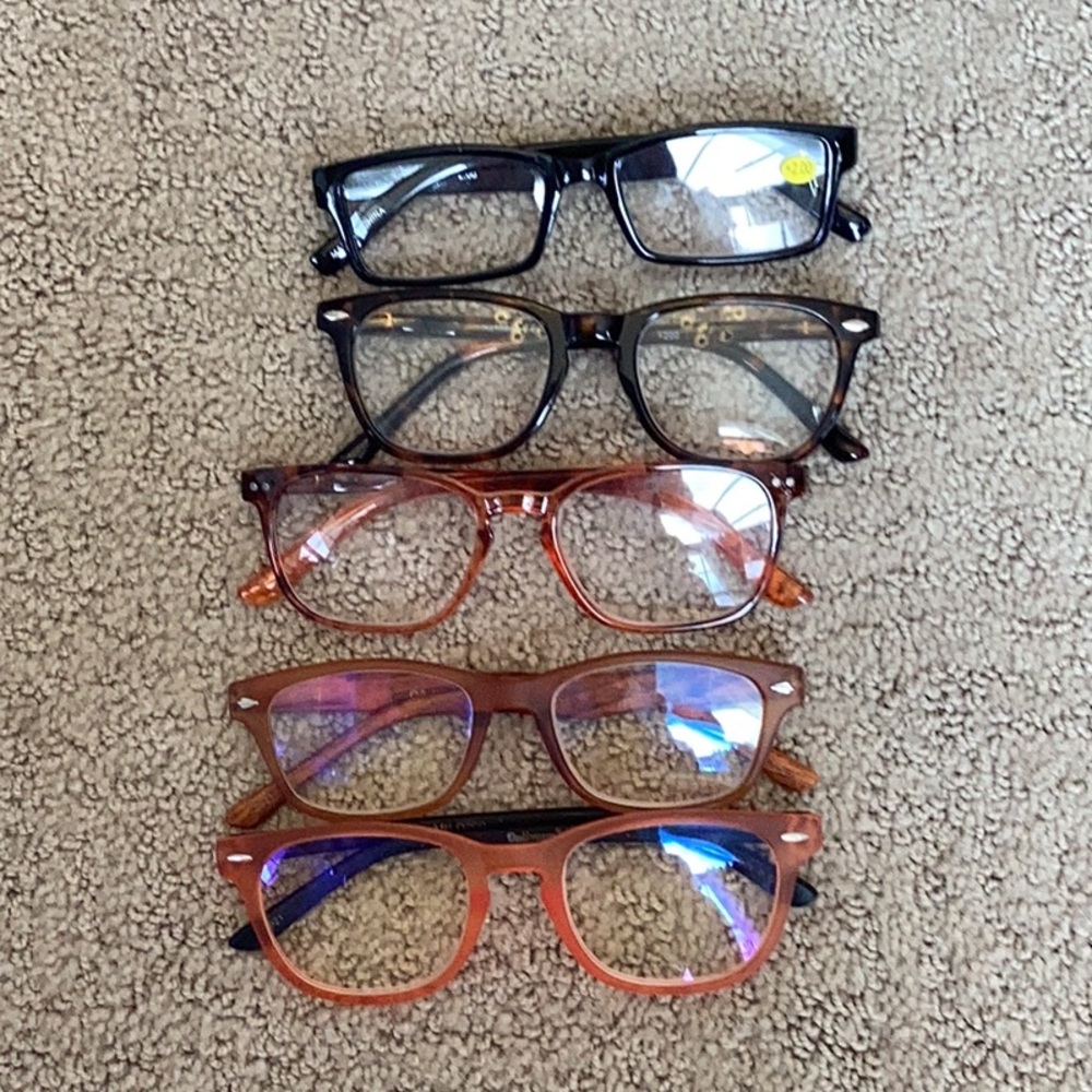 Set of Five Stylish Eyeglasses
